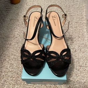 Black Sparkle Heels